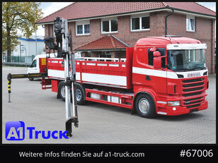 Scania R400, HIAB XS 211-3 Lift-Lenkachse flatbed truck