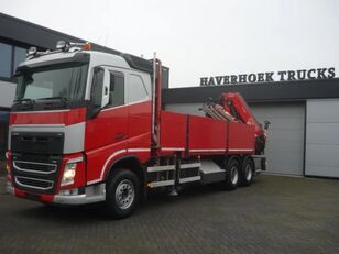 Volvo FH 460 6x4 Fassi F455 -6 flatbed truck