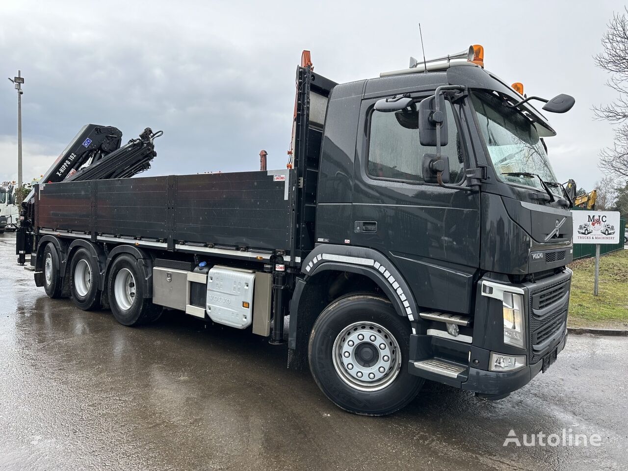 Volvo FM 460 8x4 TRIDEM + CRANE HIAB 192 E-5 X HIPRO - DYNAMIC STEERIN ...