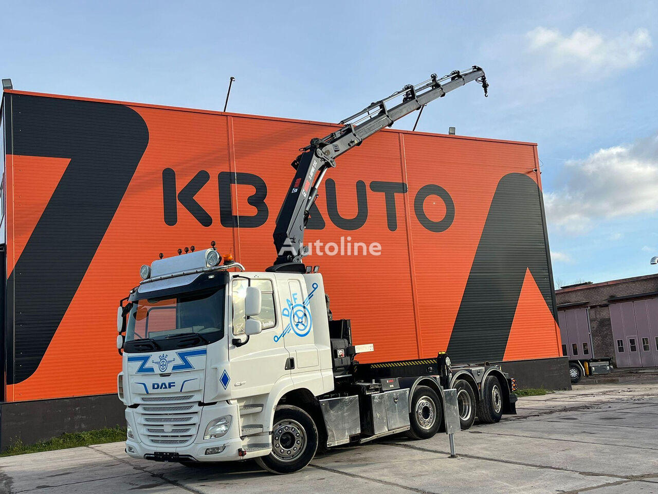 DAF CF 480 8x2/6 HIAB 232 E5 / HIAB XR 18 ton L=5100 mm hook lift truck