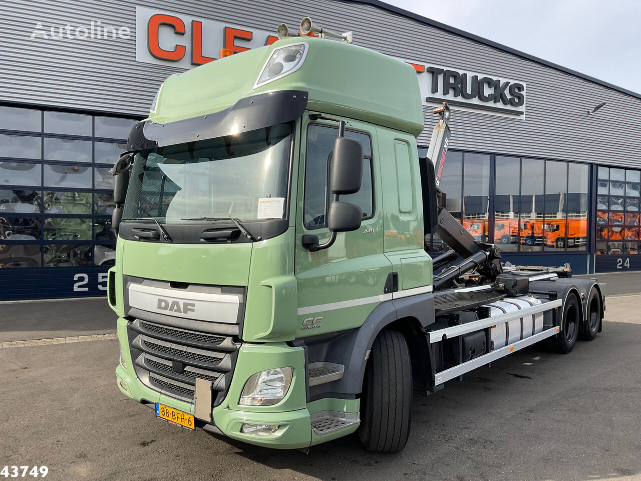 Daf Fas Cf 440 Euro 6 Hiab 21 Ton Haakarmsysteem Hook Lift Truck For Sale Netherlands Andelst 1955