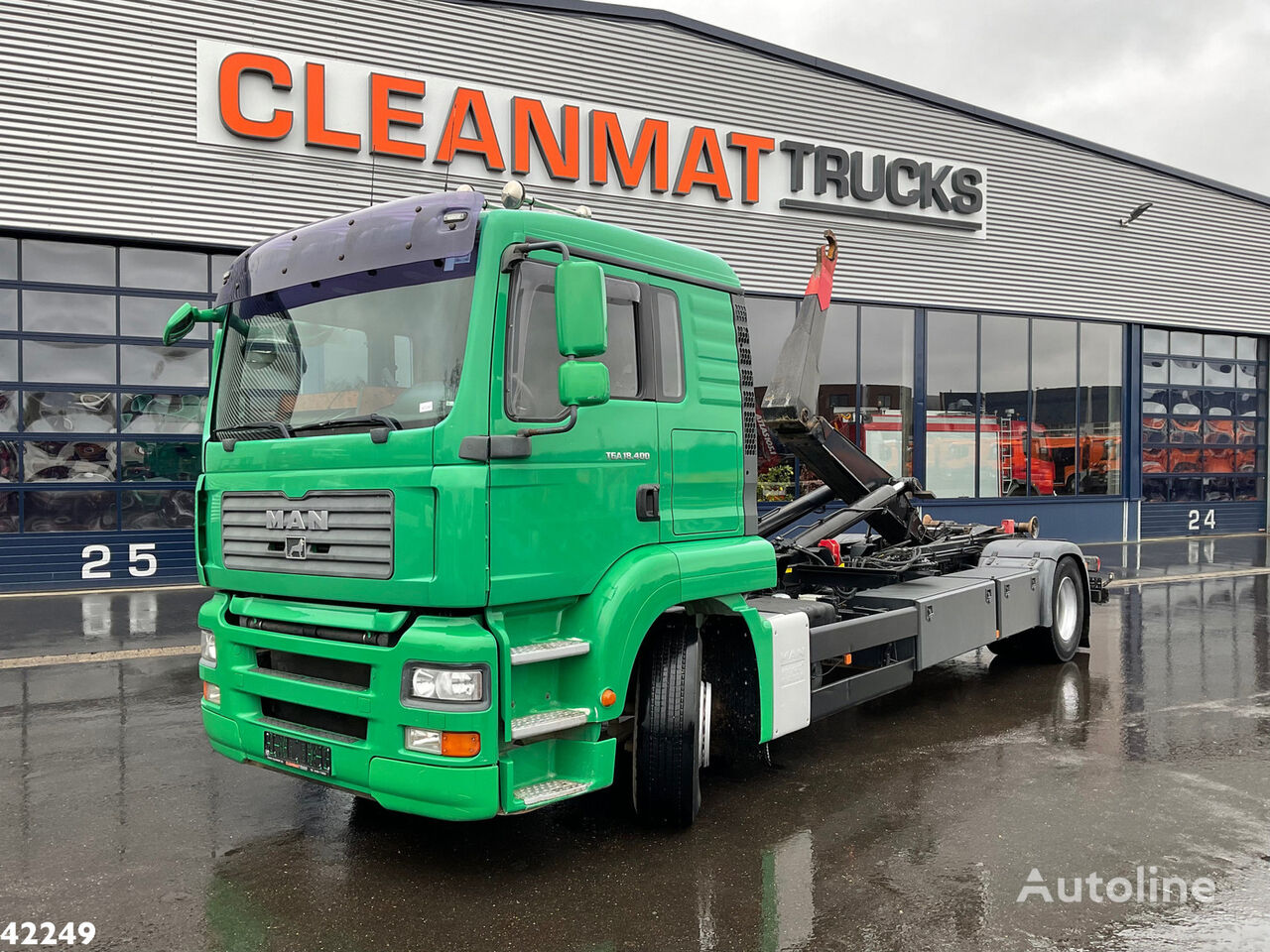 MAN TGA 18.400 16 ton's haakarmsysteem hook lift truck for sale