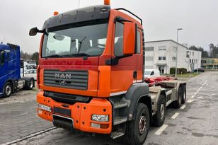 MAN TGA 41 480 Moser 8x4 AHK Hook Lift Truck For Sale Switzerland Othmarsingen TK38020