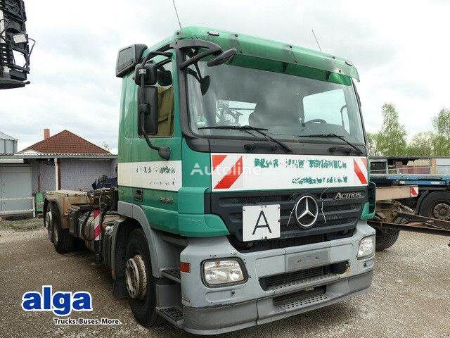 Mercedes-Benz 2536 L Actros 6x2, Kran Hiab 122 BS-2, Multilift hook lift truck