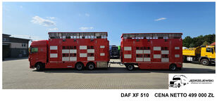 DAF  XF 105.510  livestock truck + livestock trailer
