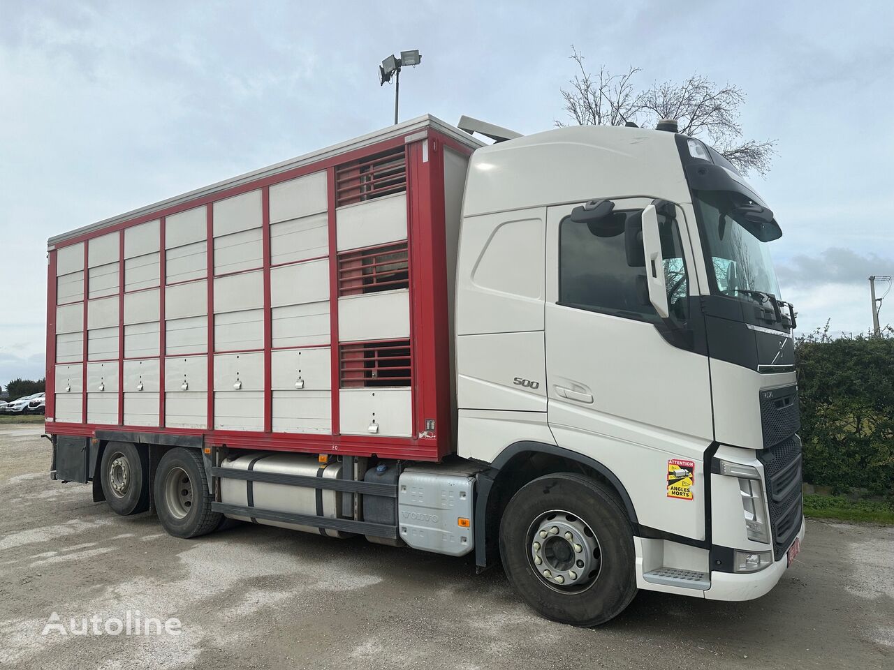 Volvo FH 13 500 6X2 EURO 6 26T JAULA GANADO livestock truck for sale ...