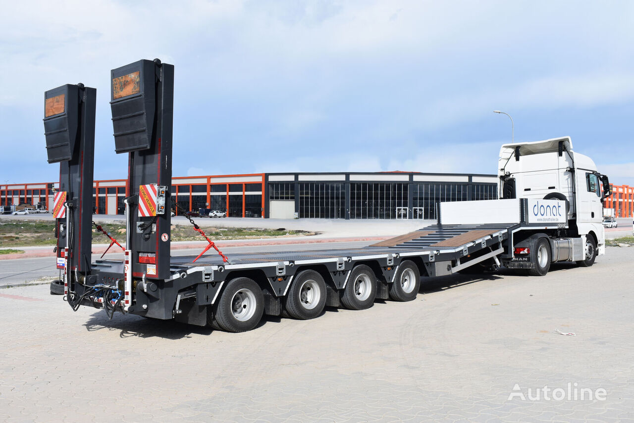 new Donat 4 axle Lowbed Semitrailer with lifting platform low bed semi-trailer