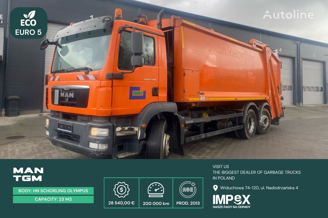 MAN TGM garbage truck