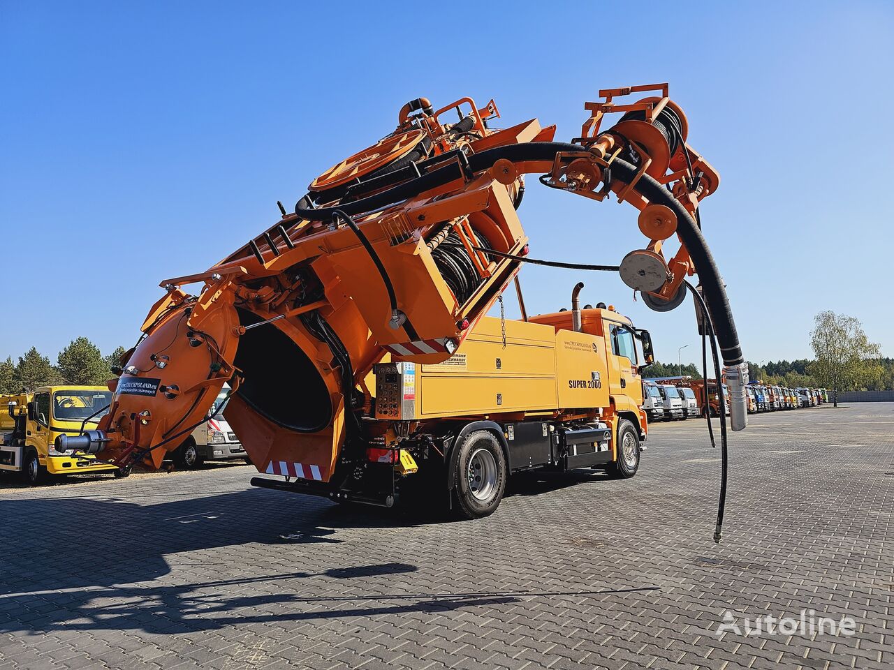 PQ27012 jetter Poland WUKO RECYKLING wa Niwy, for collecting truck liquid 2000 for SUPER 4x2 MAN Wiedemann sewer sale