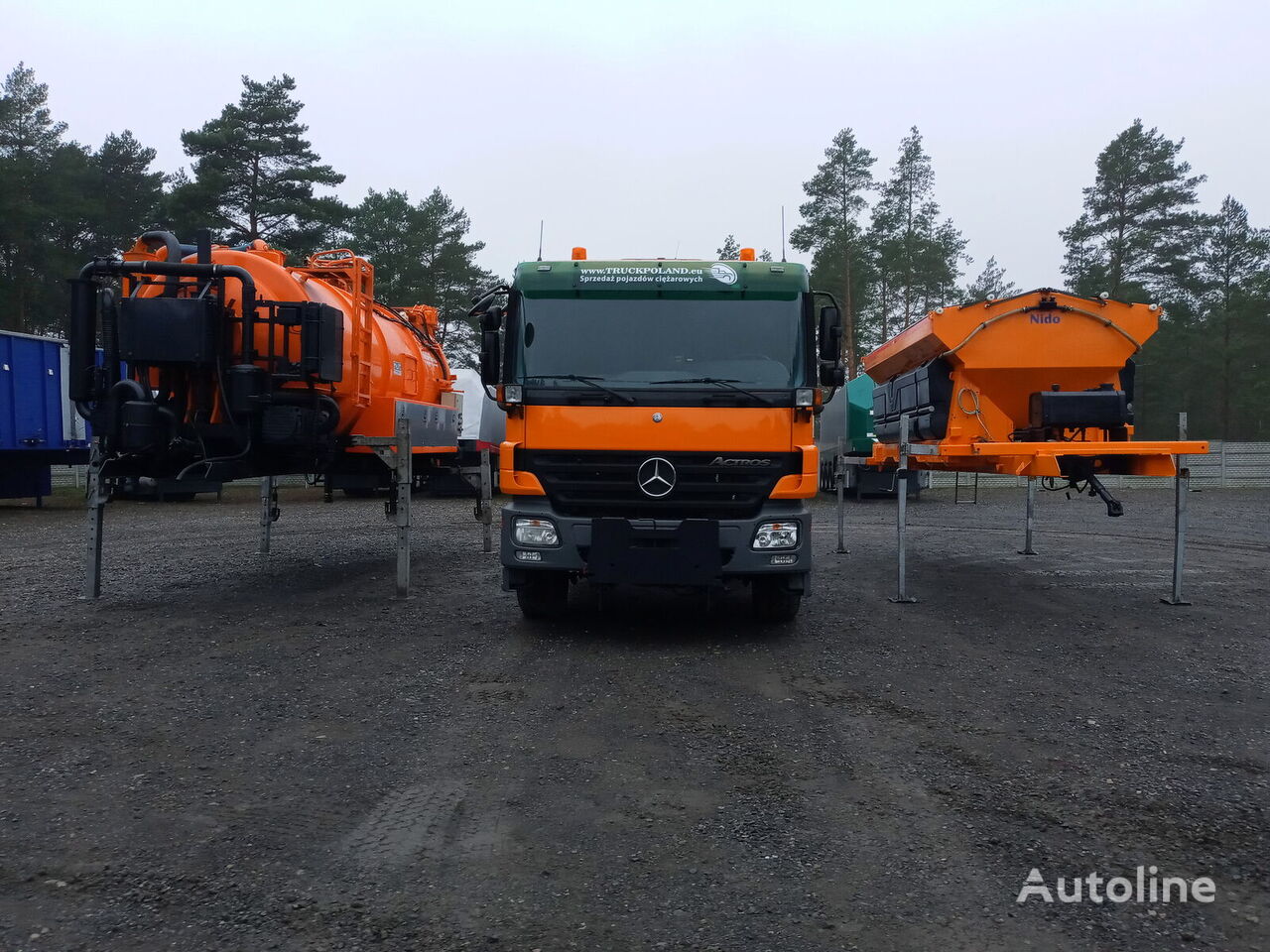 Mercedes-Benz ACTROS 2636 6x4 WUKO + MUT SAND MACHINE FOR CHANNEL CLEANING sewer jetter truck