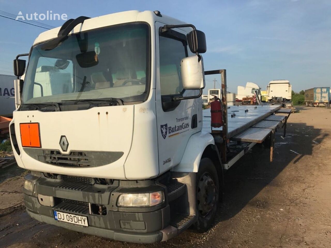 Renault Midlum DXI Adr Transport Butelii platform truck