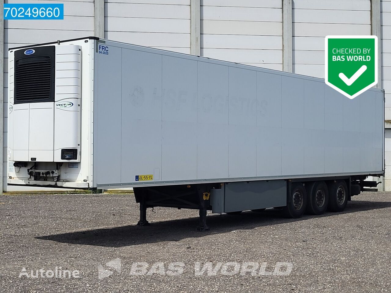 Schmitz Cargobull Carrier Vector I950 MT 3 axles Fleisch/Meat Rohrbahn Palettenkas refrigerated semi-trailer