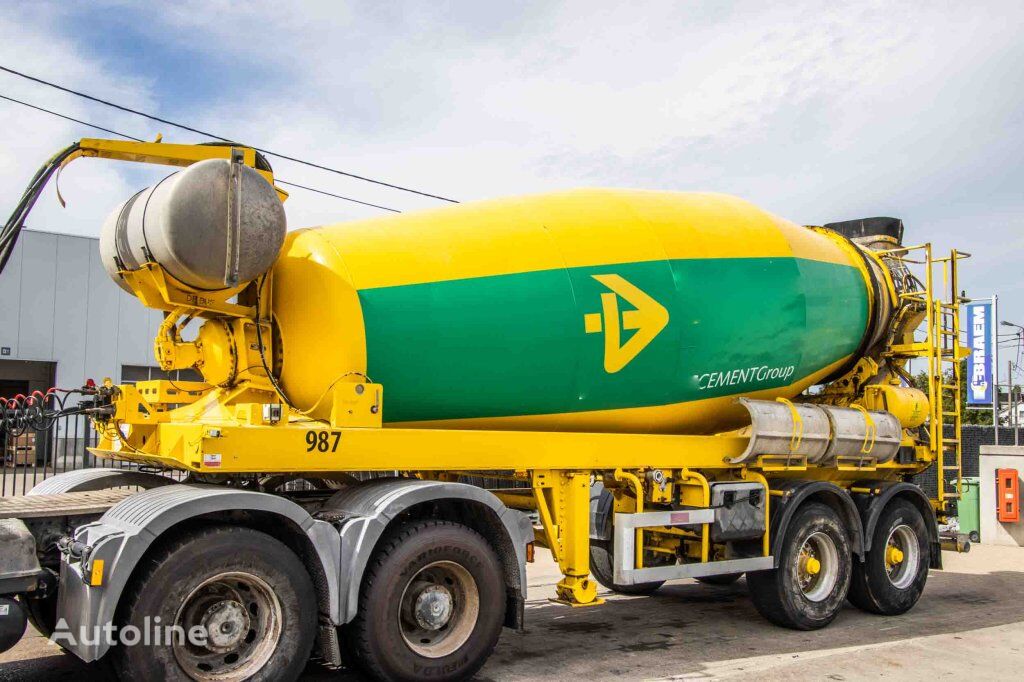 DE BUF BETON MIXER/MALAXEUR/MISCHER-12M³ concrete mixer semi-trailer