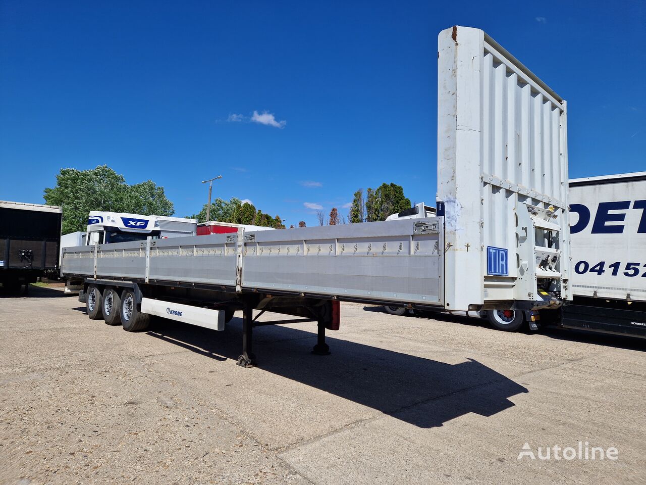 Krone Sd Alu Boards Standard Top Flatbed Semi Trailer For Sale Hungary