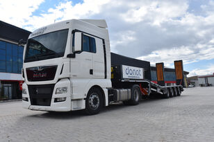 new DONAT 4 axle Lowbed Semitrailer with lifting platform low bed semi-trailer