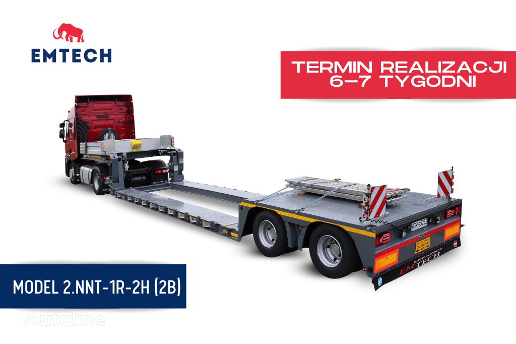 new EMTECH SERIA NNT, MODEL: 2.NNT-1R-2H (2B) low bed semi-trailer