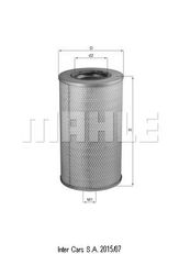 DAF MAHLE LX655 air filter for DAF 85 CF XF 250 M/XF 315 M/XF 280 M 02.98-12.00  truck