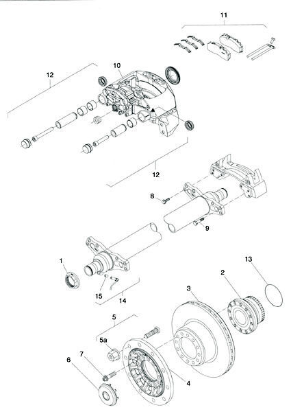 SAF SKRB 9022K axle for Schmitz Cargobull semi-trailer