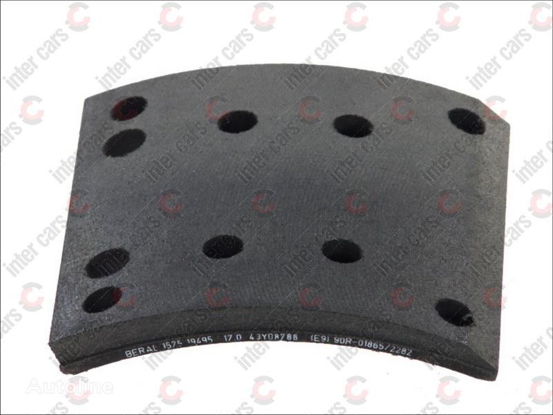 MAN Nakladky halmivni 19487,19495 D410MM,177*180*17.0/11.8MM BERAL 1949517700015608 brake pad for MAN MB,RENAULT  truck