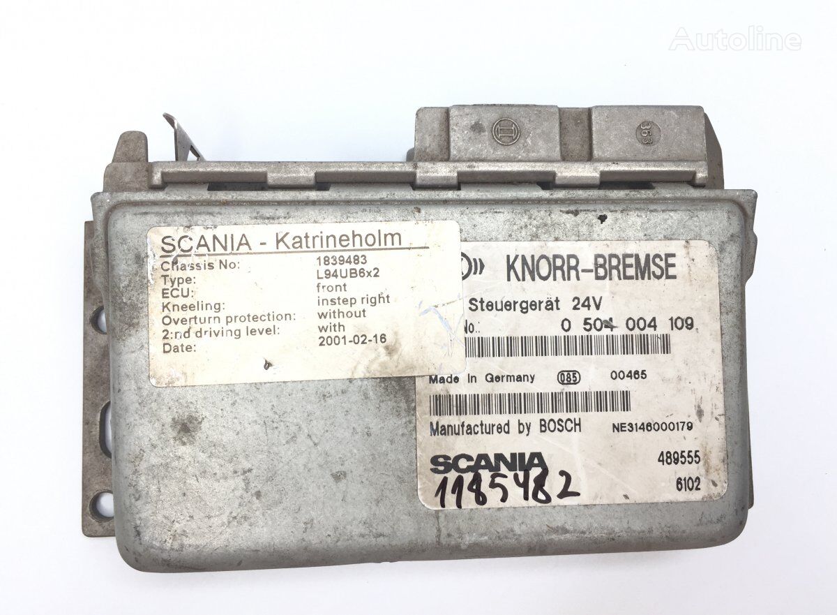 Knorr-Bremse 4-Series bus L94 (01.96-12.06) 489555 control unit for Scania 4-series bus (1995-2006)