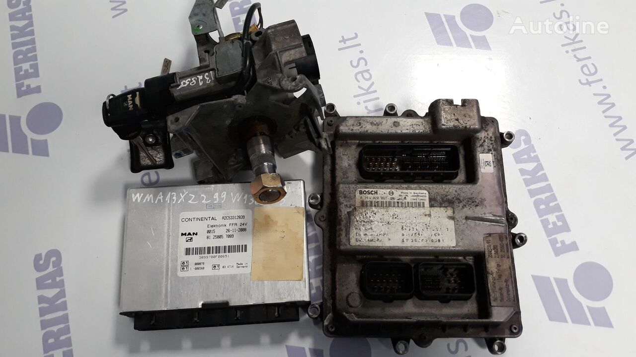 MAN ECU complete set with FFR and ignition with key ( WORLDWIDE control unit for MAN TGX truck tractor