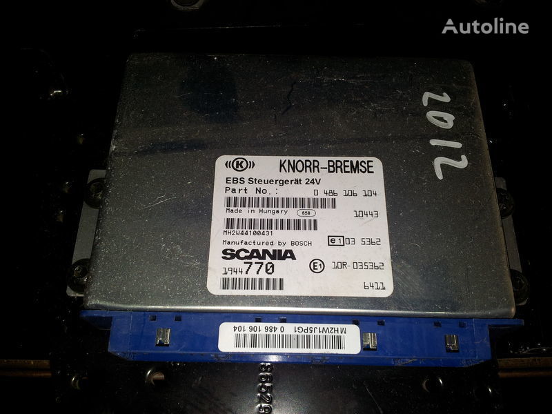 Scania T P G R L Series Xpi Euro5 Euro6 Ebs Ecu Bms Control Un Scania T P G R L Series Xpi Euro5 Euro6 Ebs Ecu Bms Control Unit Edc Ecu Knorr Bremse 291