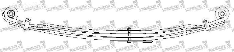 MAN Schomäcker 730060, O.E.81434026293 leaf spring for truck