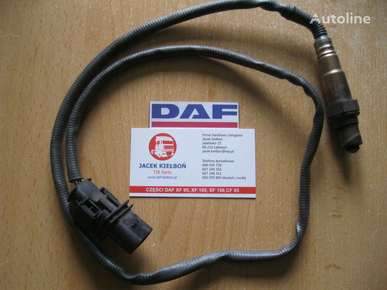 DAF SONDA SPALIN PRZY TURBOSPRĘŻARCE sensor for DAF XF 106 truck tractor