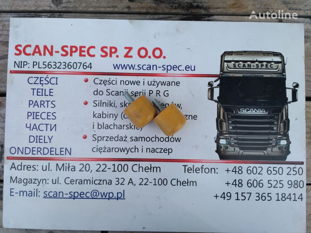 odboje, ogranicznik zawieszenia   Scania 2470166, 2154867 for Scania P R G T truck tractor