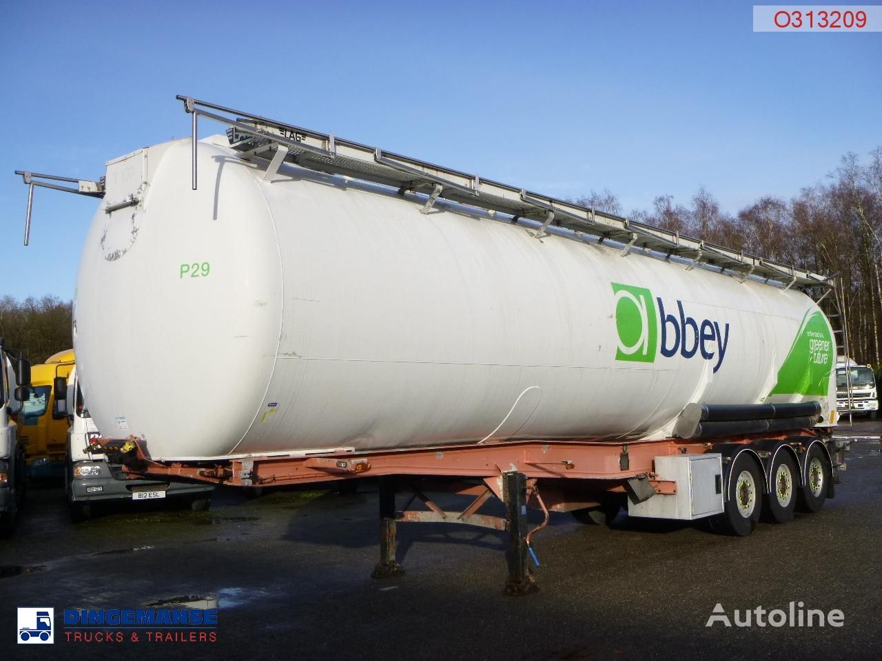LAG L.A.G. Powder tank alu 60.5 m3 (tipping) silo tank trailer