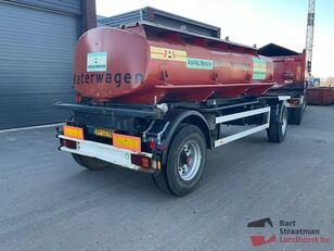 Blumhardt WFA18 2 assen aanhangwagen met pomp en aluminium watertank ongev tanker trailer