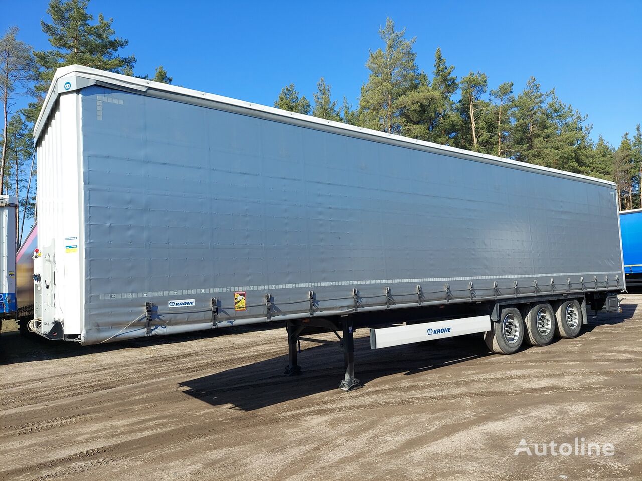 Krone SD tilt semi-trailer for sale Lithuania Vilnius, NZ39945