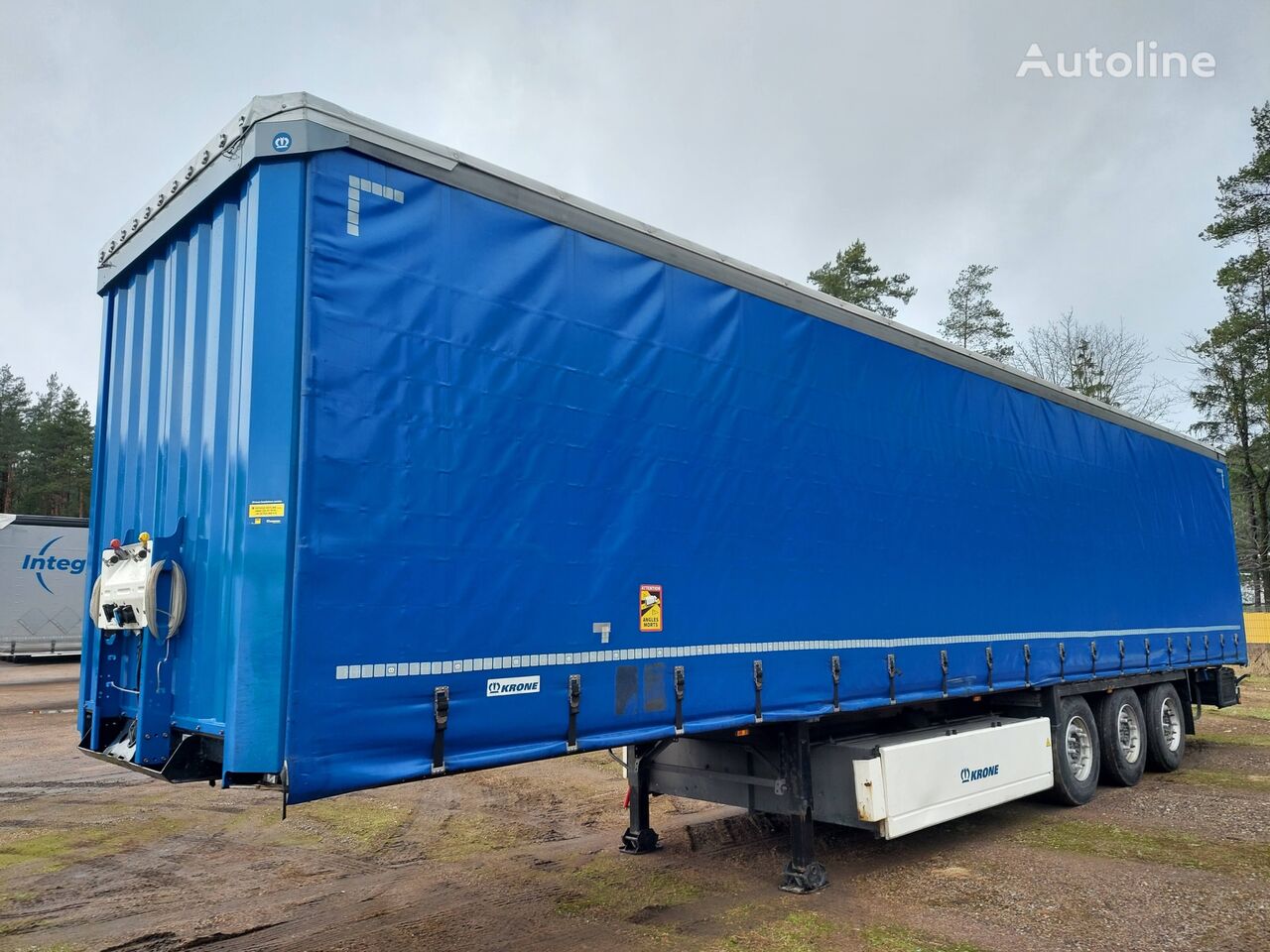 Krone SD podjomnaja os tilt semi-trailer for sale Lithuania Vilnius ...