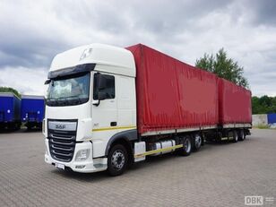 DAF XF 460 FAR tilt truck + tilt trailer