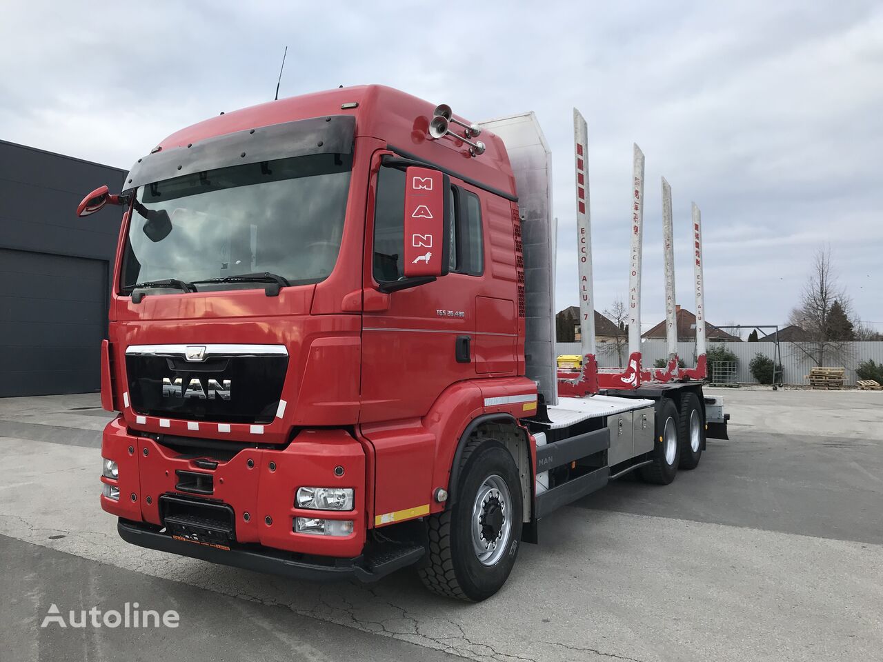 MAN TGS 26.480 EU5 6X6H MANUAL RÖNKSZÁLLÍTÓ 8,1M timber truck