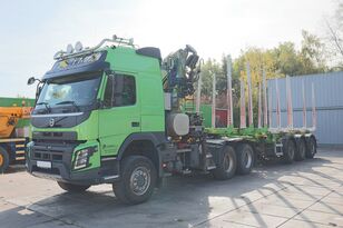 Volvo FMX 500, 6x6, EURO 6+TRAILER TOM SERVICE, SAF timber truck for sale  Czechia Praha 9 Černý Most, EK36494