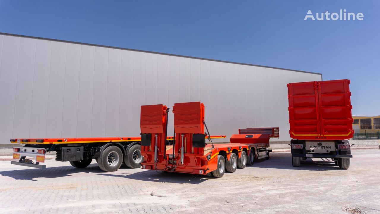 new Emirsan Immediate Delivery From Stock 70 M3 HARDOX ACCORDION TIPPER //   tipper semi-trailer