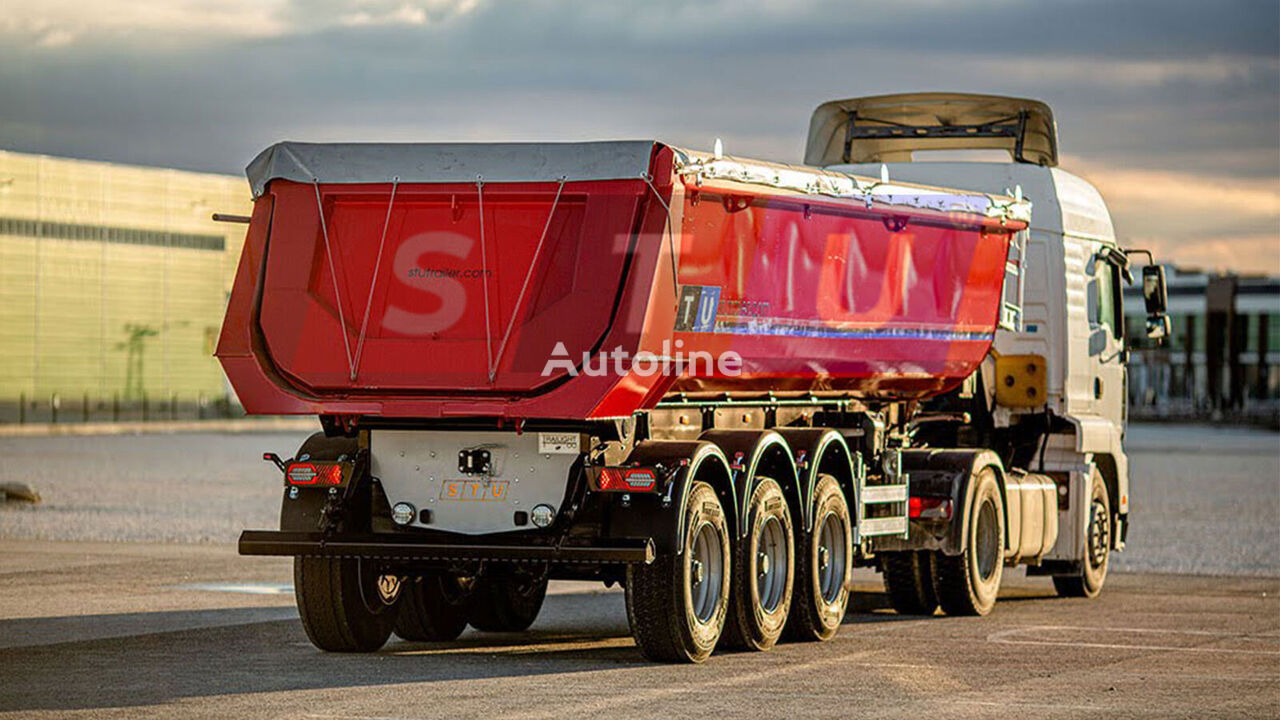 new STU 3 AXLE TIPPER TRAILER / 3 ESSİEUX REMORQUE BENNE  tipper semi-trailer