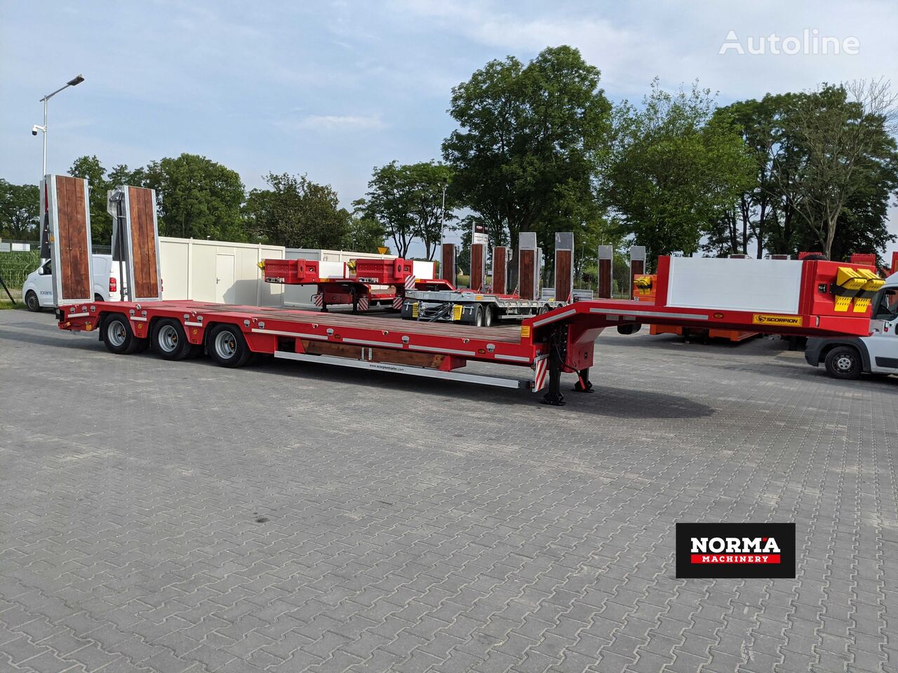 Przyczepa Scorpion 3 osiowa niskopodwoziowa low loader trailer for sale ...