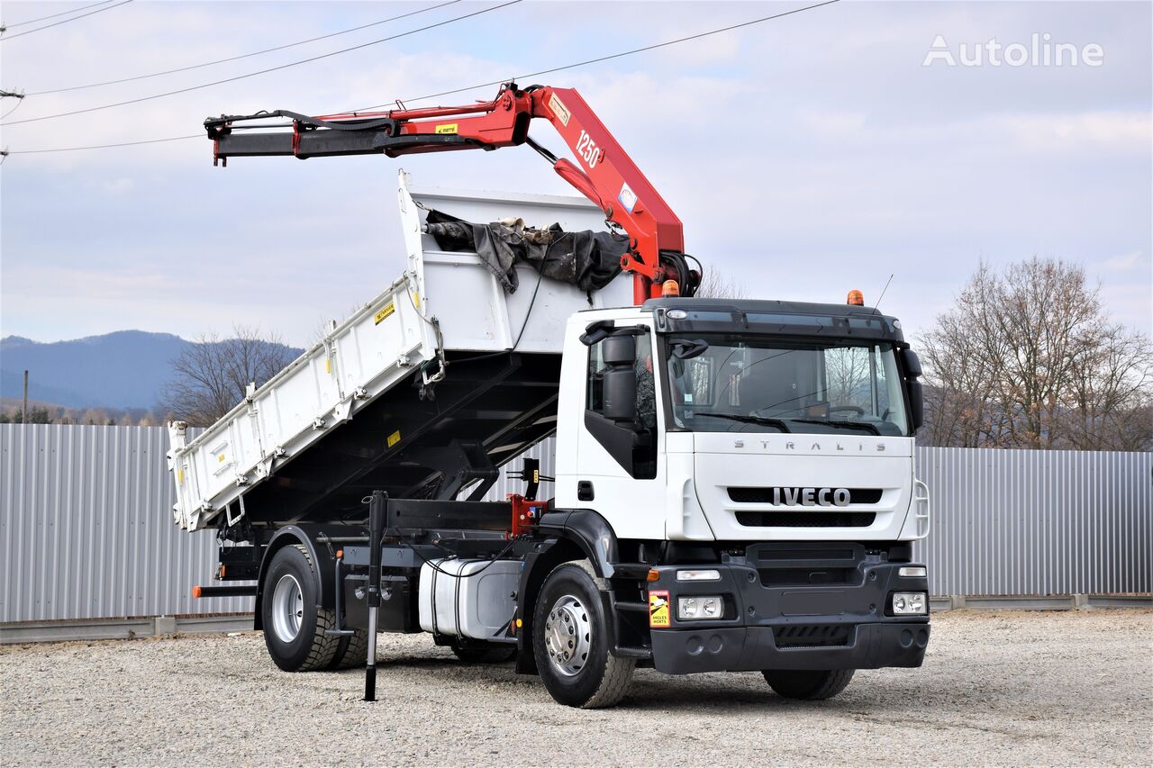 IVECO Stralis 330 KIPPER 4,70m + BORDMATIC*HMF 1250 K2 dump truck for ...