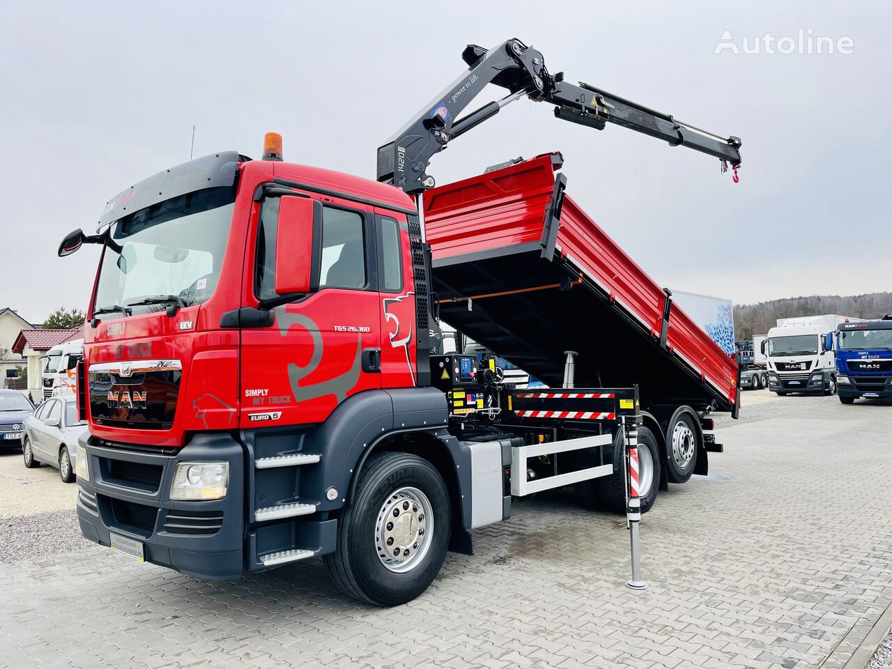 Man Tgs E Kiper Hds Kran Krane Dump Truck For Sale Poland