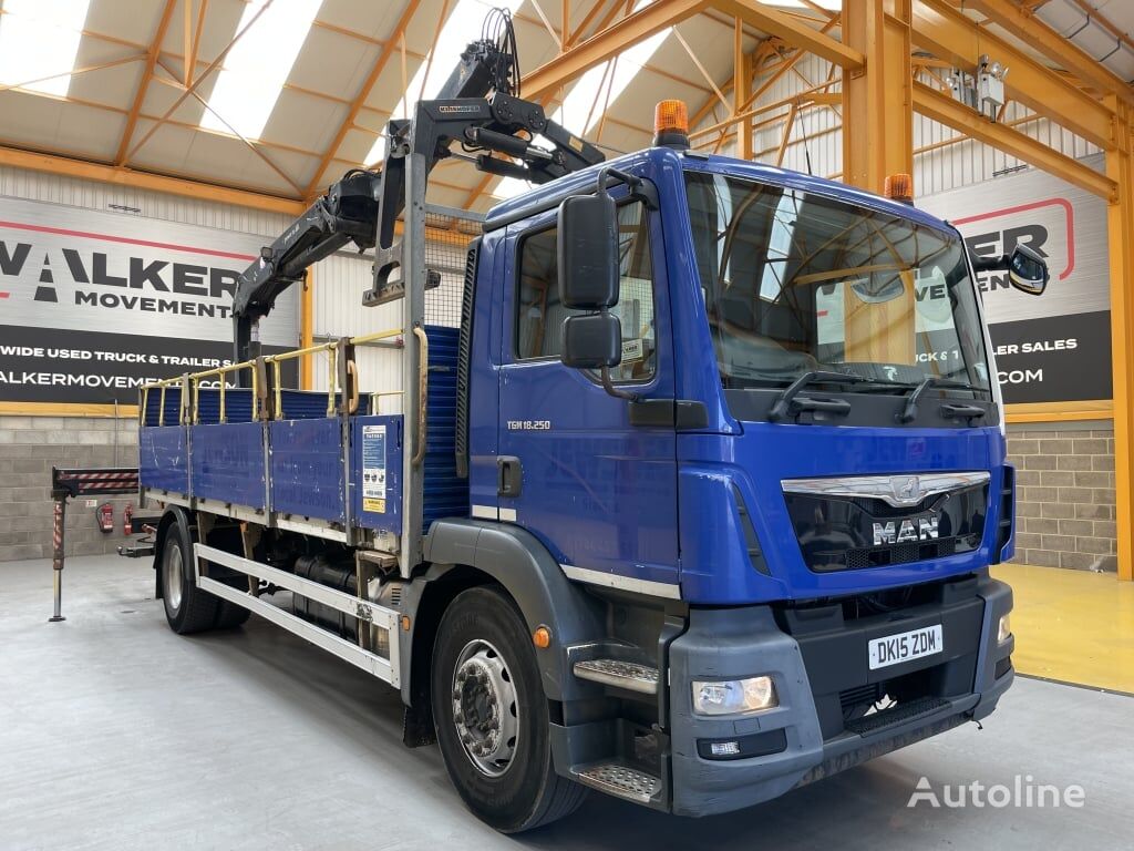 Man Tgm Euro X Tonne Brick Grab Dk Zdm Flatbed Truck For Sale United