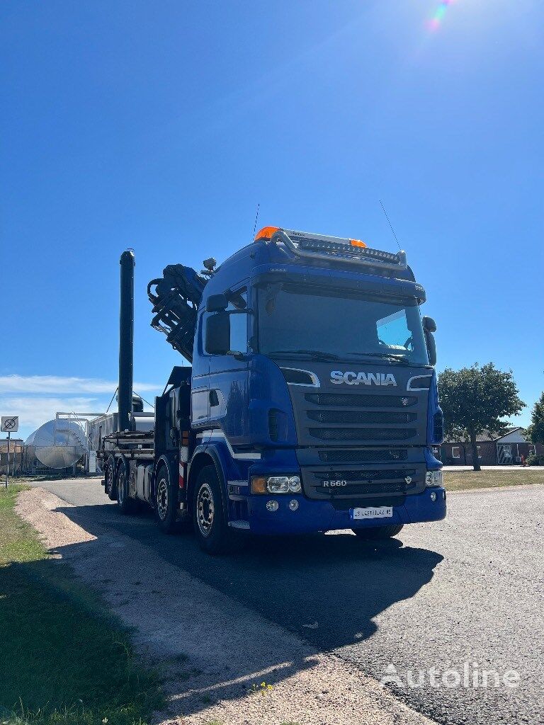 SCANIA R 560 platform truck for sale Sweden VK30400