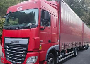 DAF XF 106 + trailer 3 axles tilt truck + tilt trailer