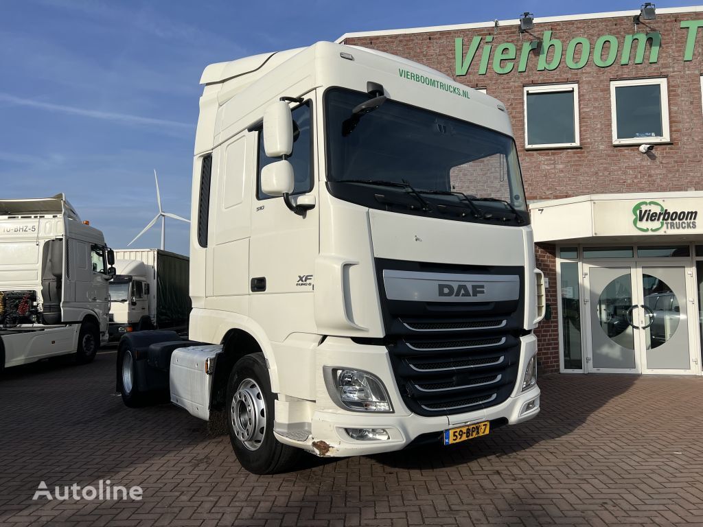 DAF XF 510 XF510 4X2 SPACECAB TUV 12-2024 766TKM / HOLLAND TRUCK TOP ...