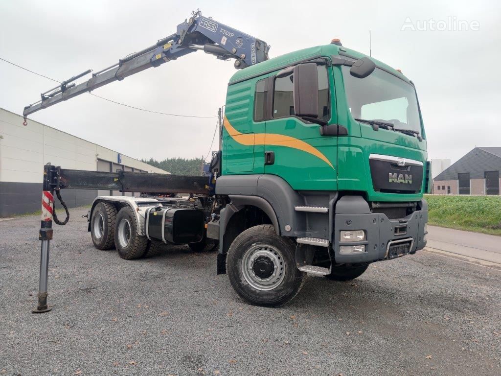 MAN TGS 33.480 REAL 6x6 Kraan Fassi F310 truck tractor